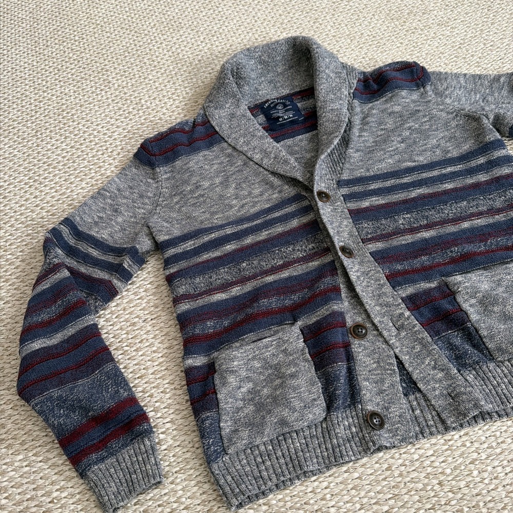 Men's‎ Vintage American Eagle Heritage Aztec Cotton Cardigan Sweater. Grandpa. M